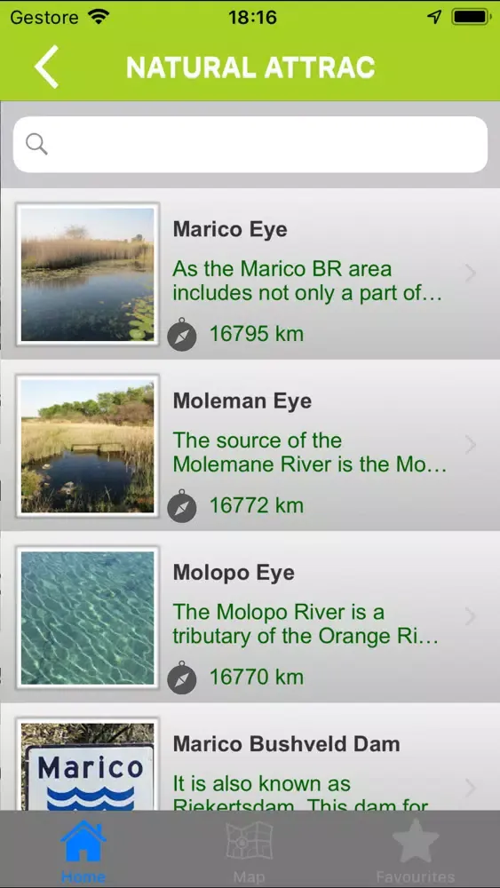 Capturas de tela do Marico Biosphere Info App