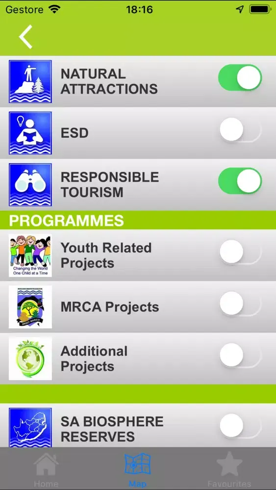 Capturas de tela do Marico Biosphere Info App