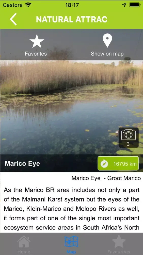 Capturas de tela do Marico Biosphere Info App