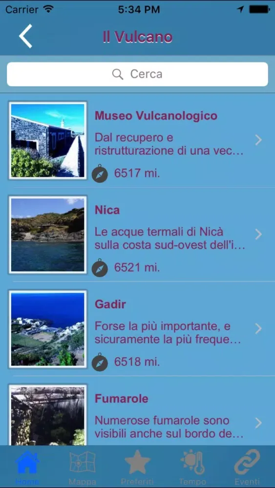 Capturas de tela do Pantelleria, istruzioni per...