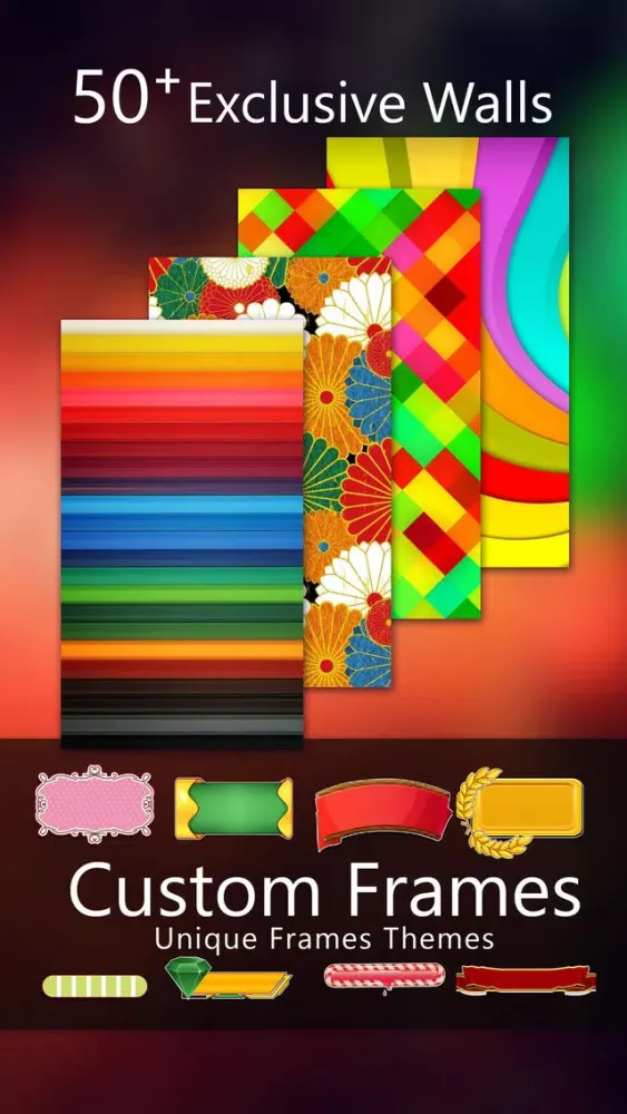 Frames Lock Screen Wallpaper Colorful Themes Pro স্ক্রিনশট