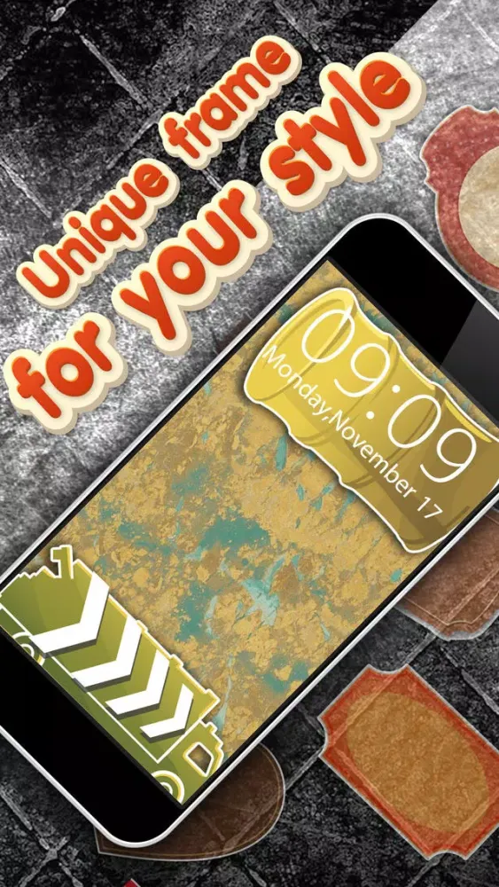صور Lock Screen Maker with Grunge Frame Style Pro