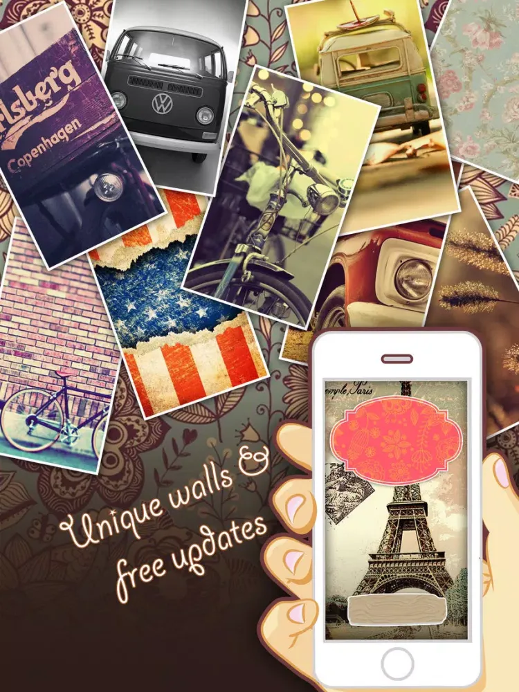 Captures d'écran de Vintage Lock Screen Filters Pro iPad 