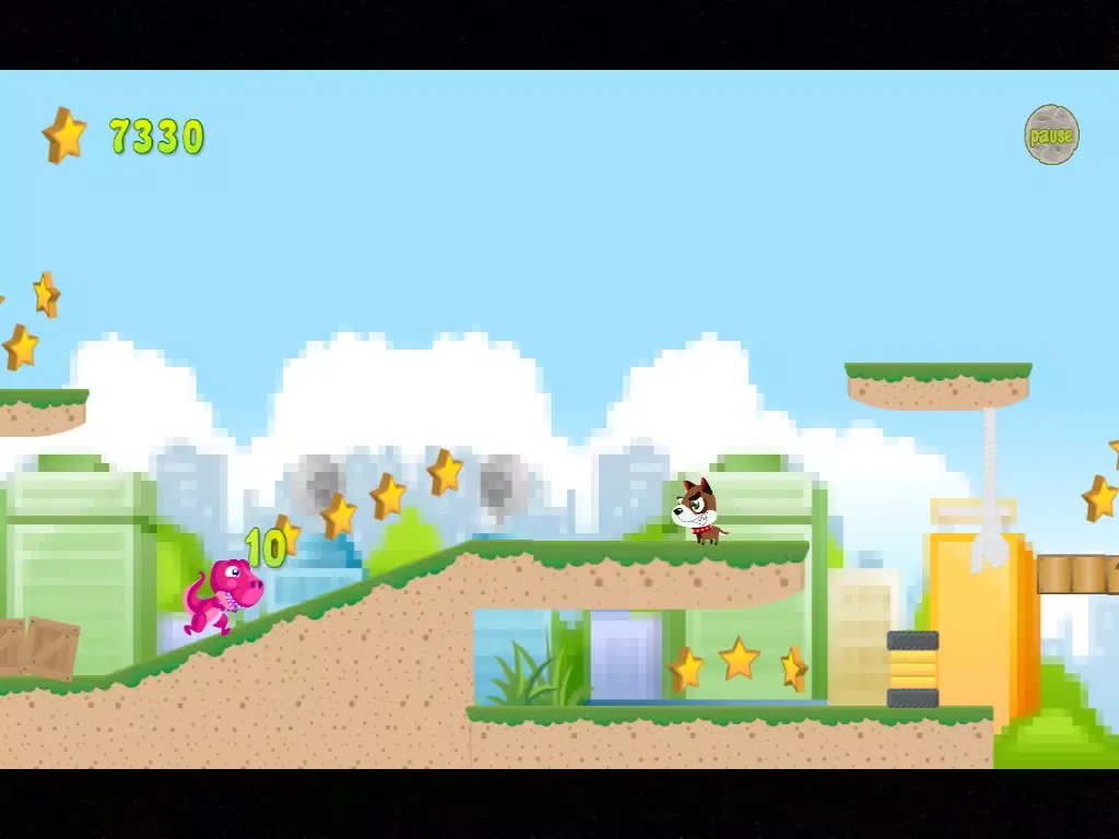 Pixel Sky Dino-saur Jurassic Escape Lite iPad  سکرین شاٹس
