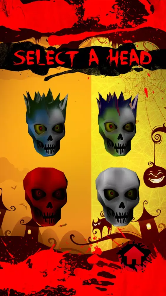 Tangkapan layar 3d Haunted Halloween Zombie Head Juggle Game for Free