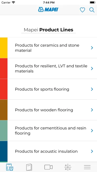 Captures d'écran de Mapei App
