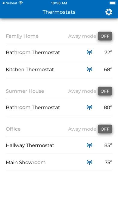 Mapeheat Thermo Connect Screenshots