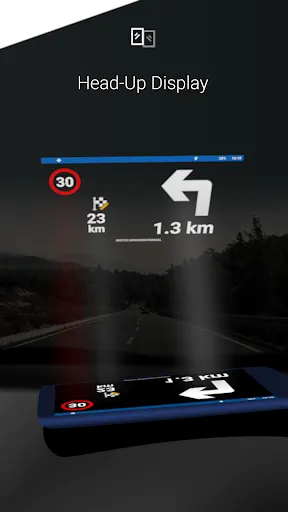 ภาพหน้าจอของ MapFactor Navigator