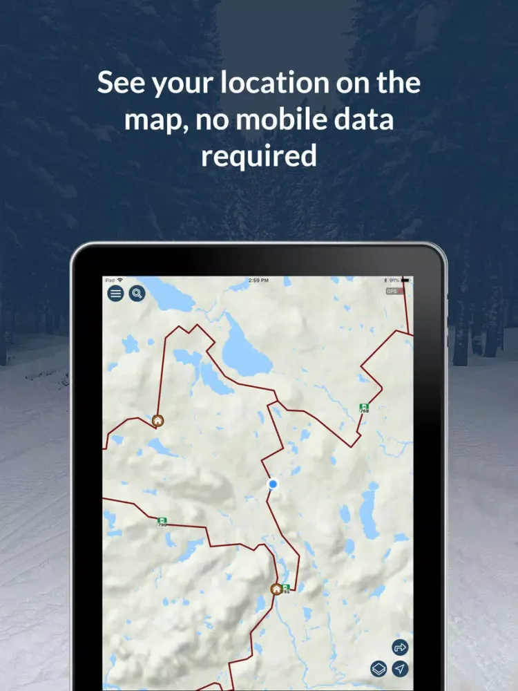 GoSnowmobiling NB 2018-2019! iPad  Screenshots