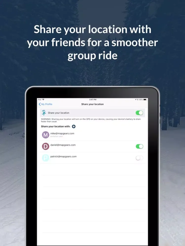 GoSnowmobiling NB 2018-2019! iPad  Screenshots