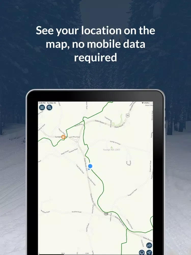 NH SnoTraveler Trails 2022 iPad  스크린샷