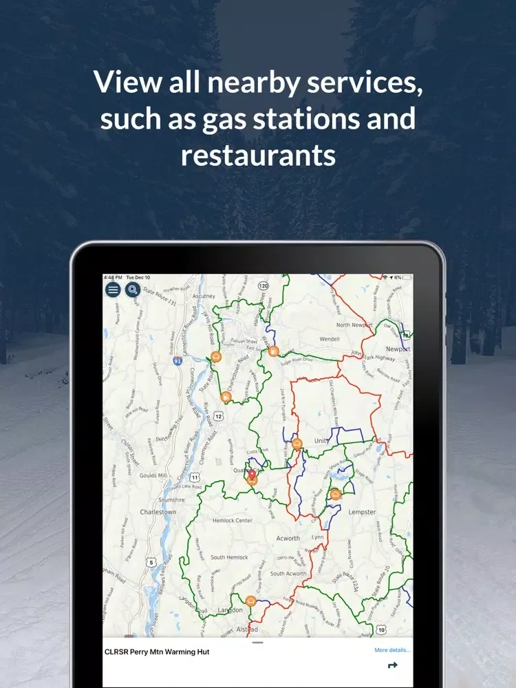 NH SnoTraveler Trails 2022 iPad  스크린샷
