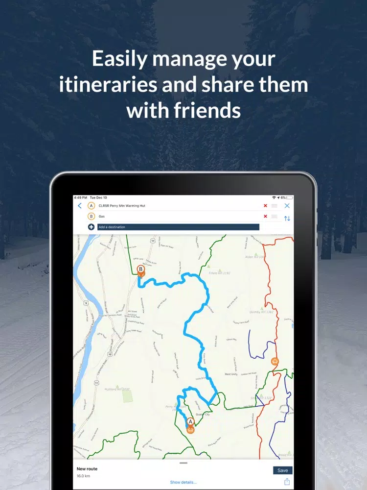 NH SnoTraveler Trails 2022 iPad  スクリーンショット