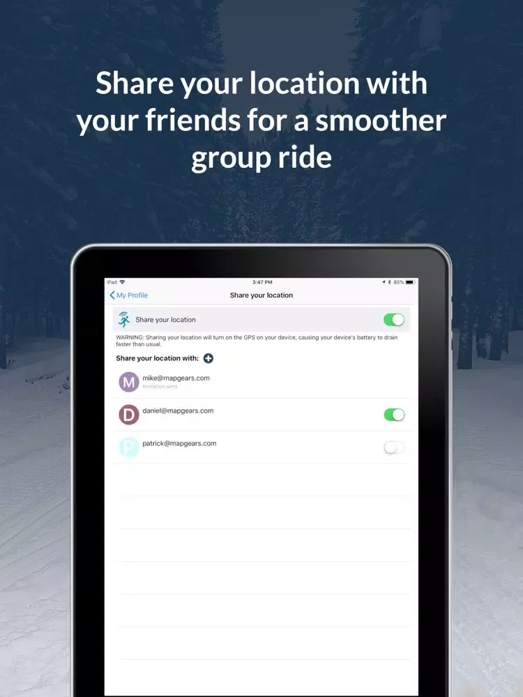 NH SnoTraveler Trails 2022 iPad  스크린샷