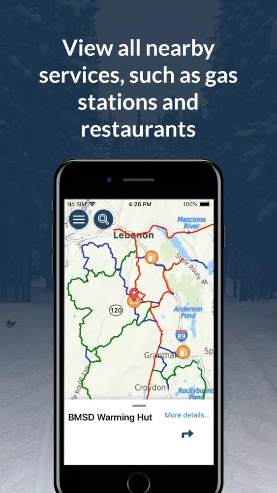 NH SnoTraveler Trails 2022 스크린샷