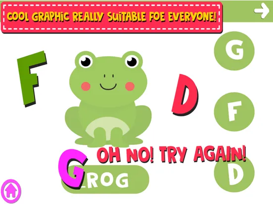 Capturas de tela do Find The Missing Letter iPad 