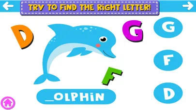 Capturas de tela do Find The Missing Letter