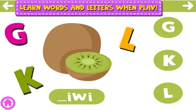 Capturas de tela do Find The Missing Letter