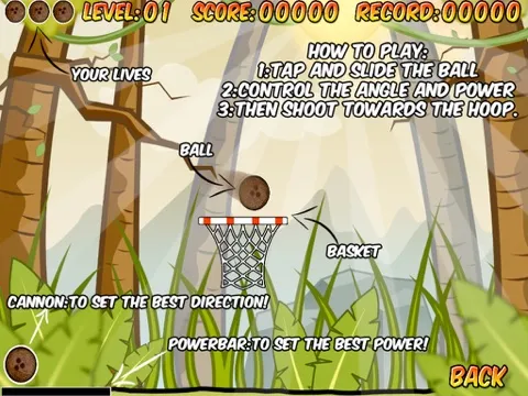Capturas de pantalla de Super Coconut Basketball Free iPad 