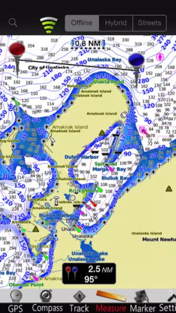 Zrzuty ekranu Aleutian Island Nautical Chart