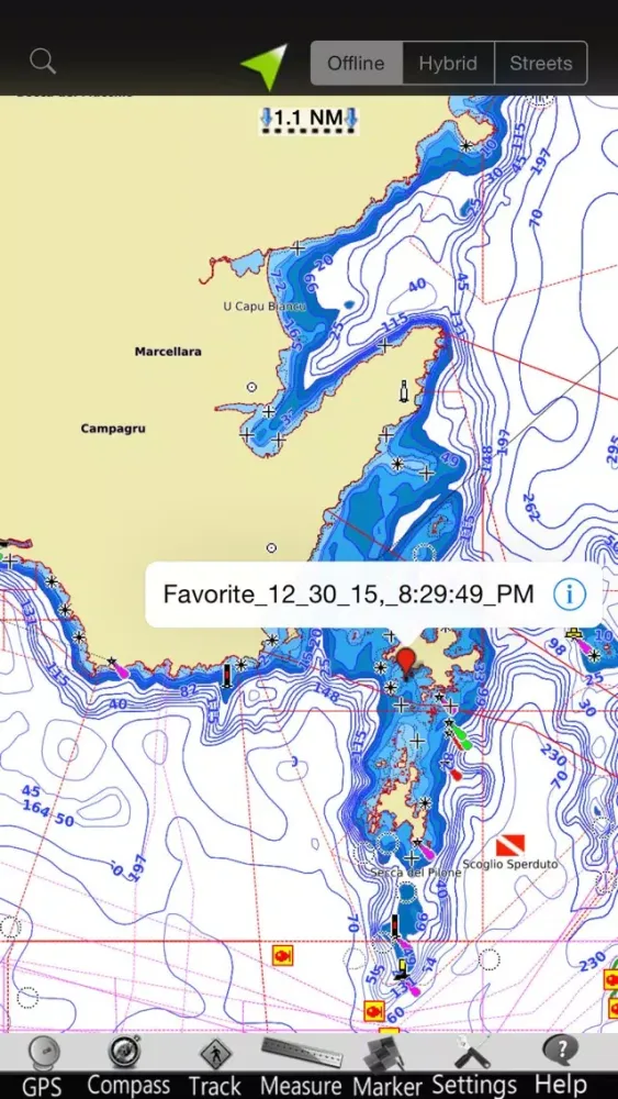 Arcipelago Toscano GPS Charts Screenshots