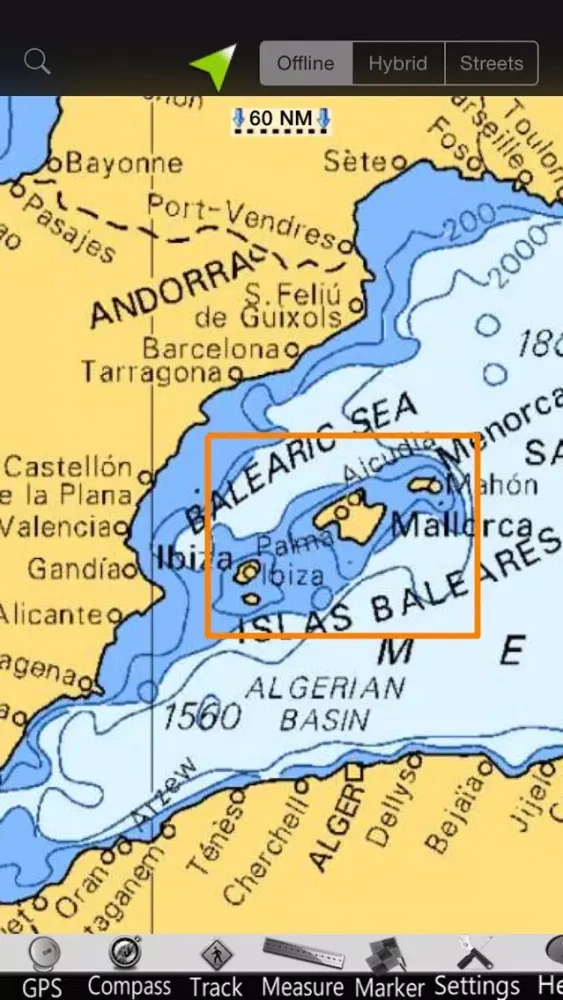 Balearic I. GPS Nautical Chart سکرین شاٹس