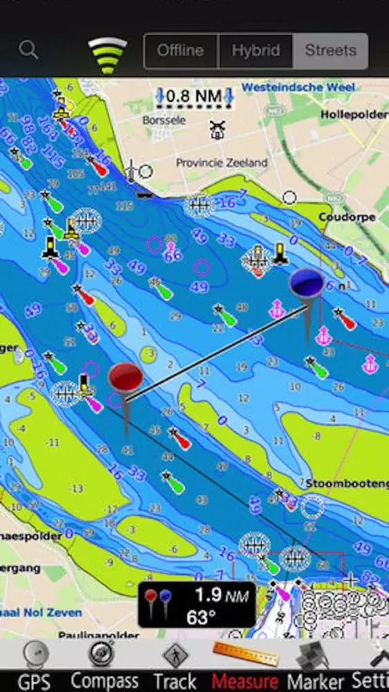 Belgium GPS Nautical Charts Screenshots