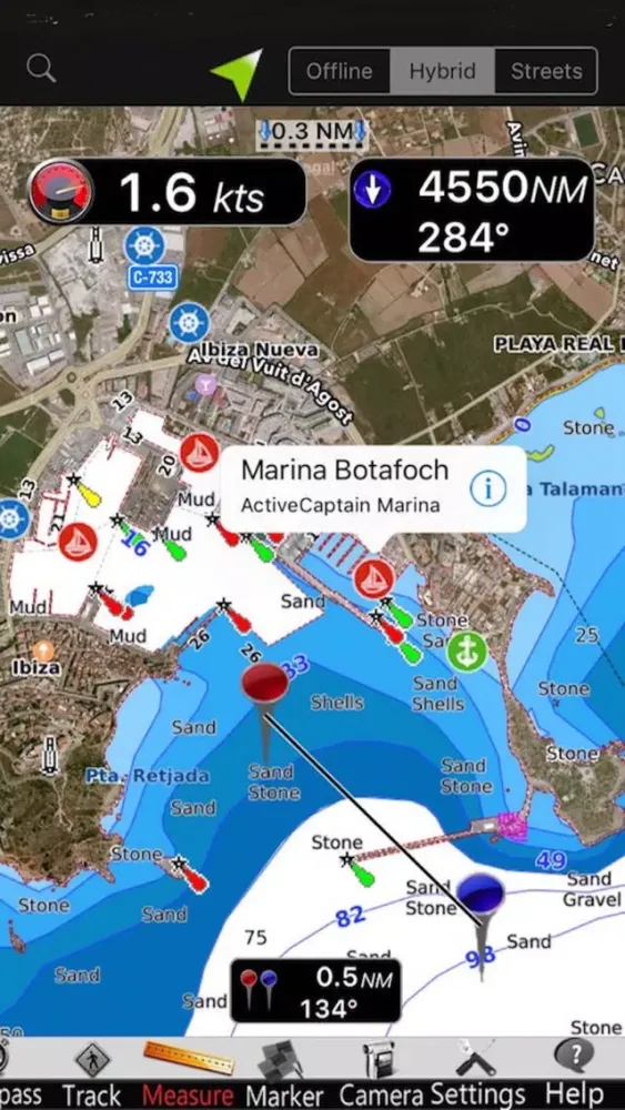 Capturas de tela do Catalonia GPS Nautical Charts