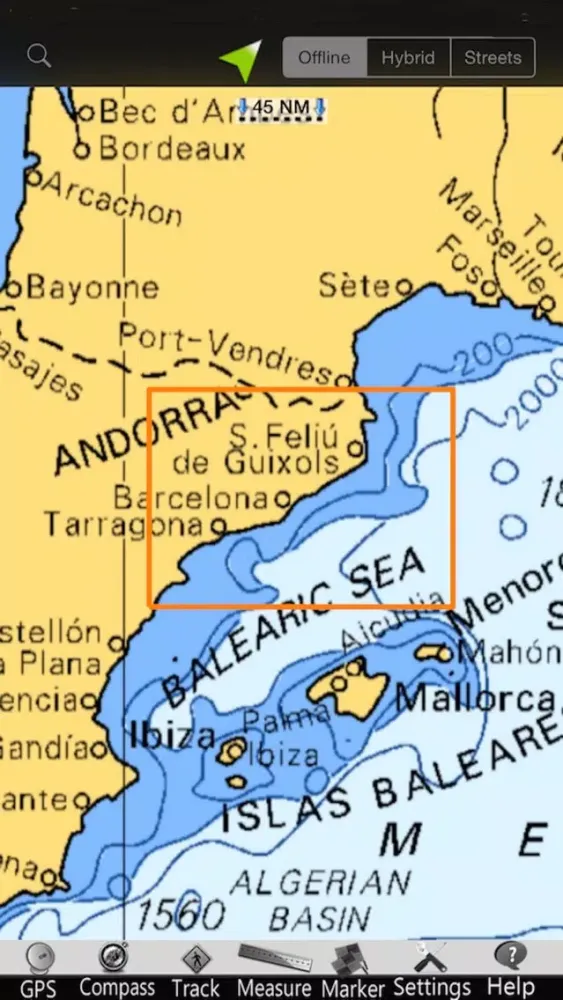 Capturas de tela do Catalonia GPS Nautical Charts