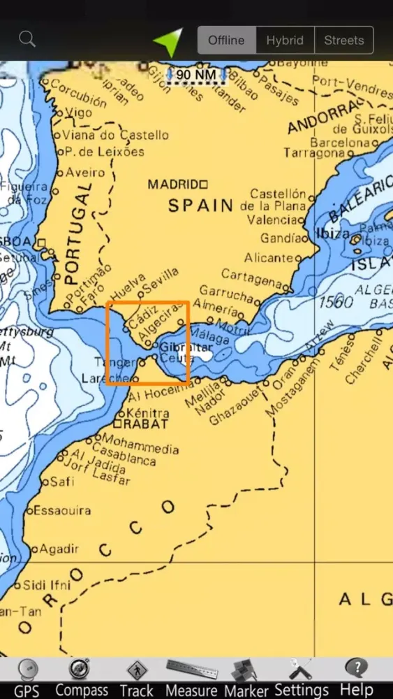 Ceuta GPS Nautical charts应用截图