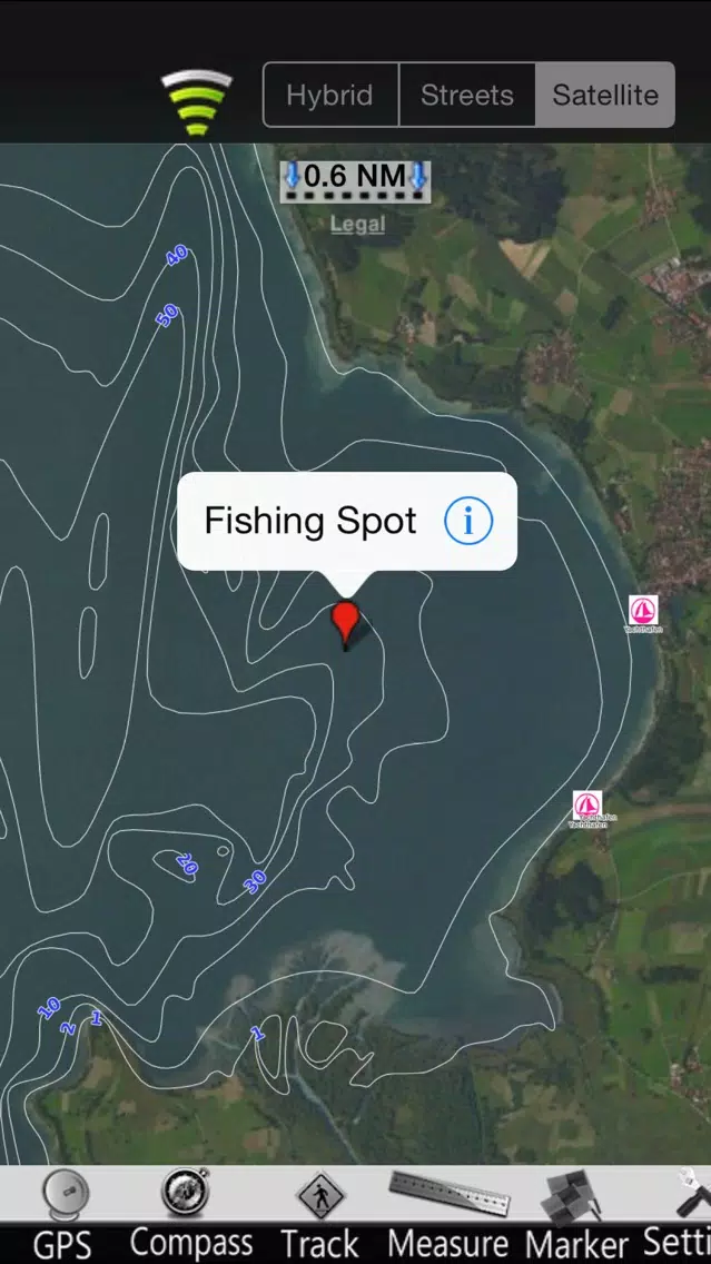 ภาพหน้าจอของ Chiemsee GPS Nautical charts