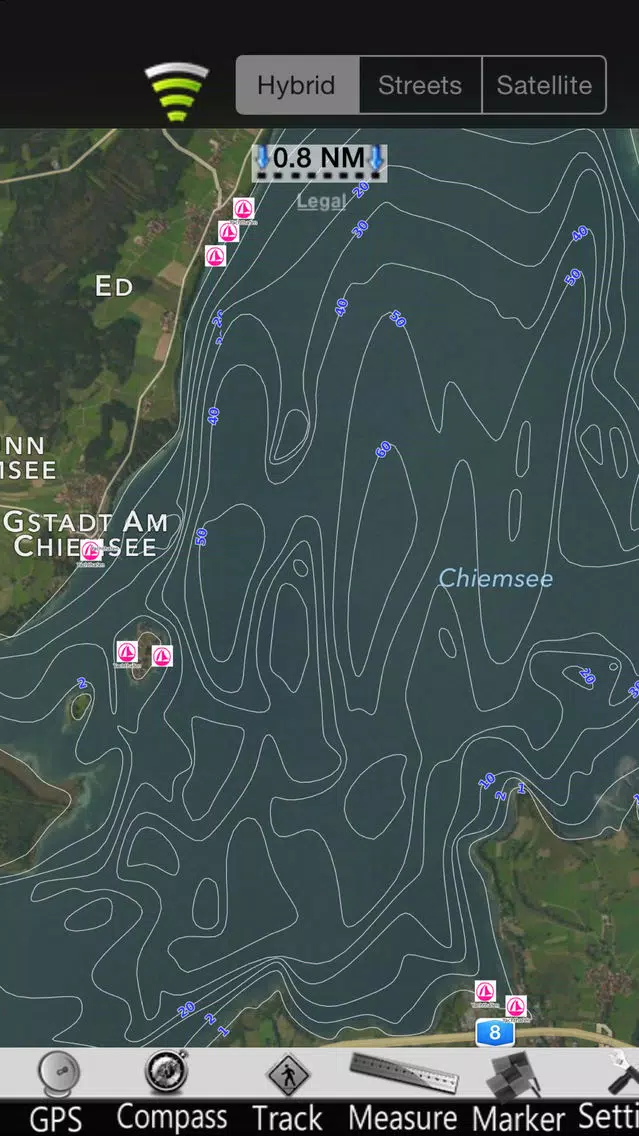 ภาพหน้าจอของ Chiemsee GPS Nautical charts