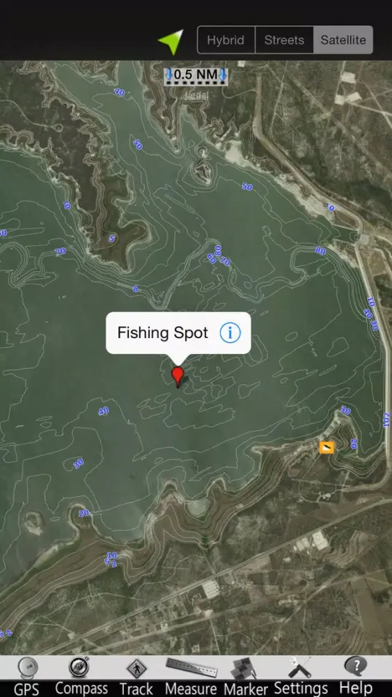 تصاویر Choke Canyon Lake GPS Charts
