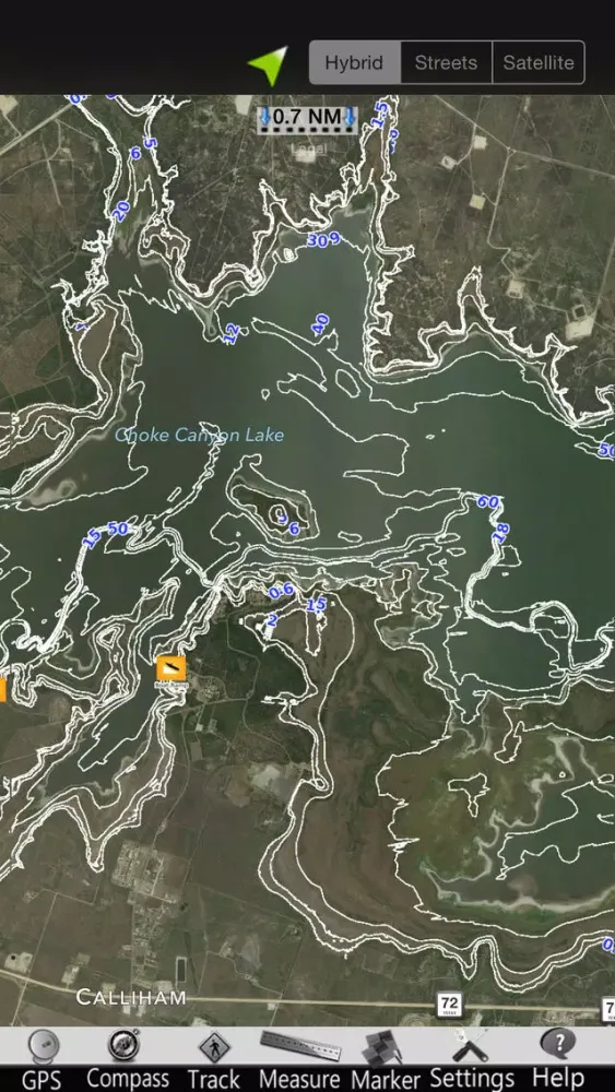 تصاویر Choke Canyon Lake GPS Charts