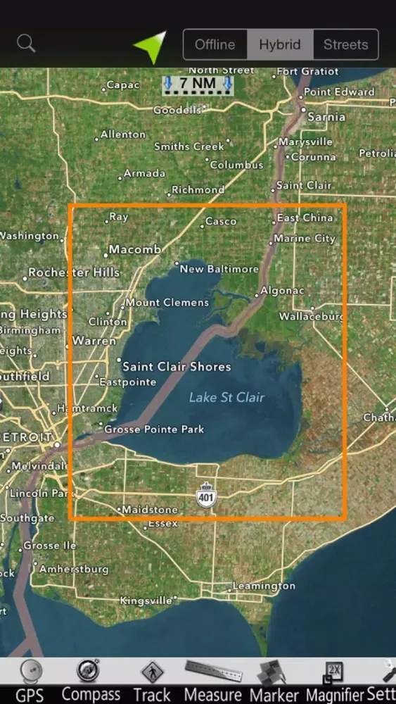 Capturas de tela do St. Clair GPS Nautical Charts
