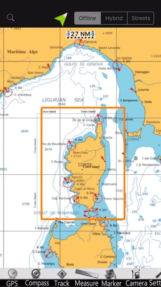 Скриншоты Corsica GPS Nautical Charts