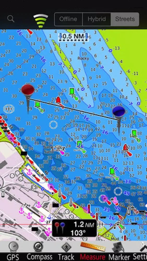 Capturas de tela do England E. GPS Nautical Charts