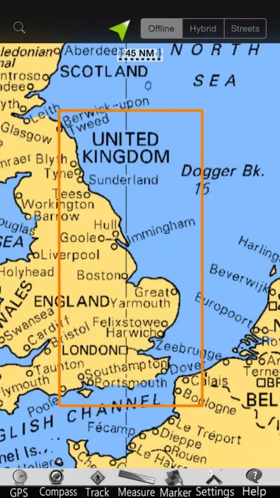Capturas de tela do England E. GPS Nautical Charts