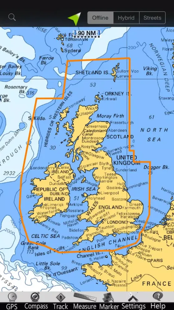 Screenshot di England GPS Nautical Charts