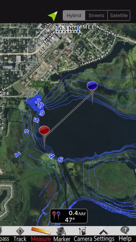 Tangkapan layar Florida lakes Nautical Charts