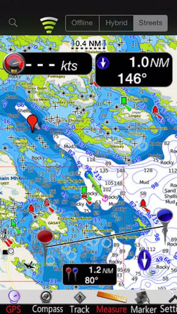 Captures d'écran de Hebrides GPS Nautical Charts