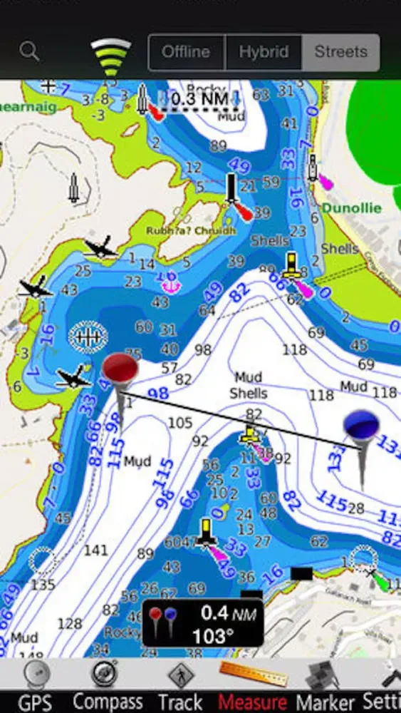 Captures d'écran de Hebrides GPS Nautical Charts