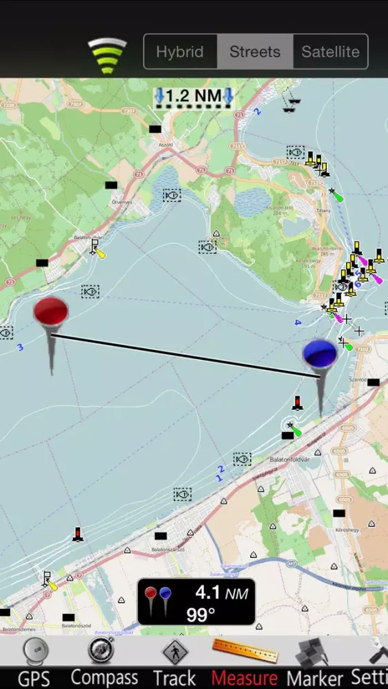 Capturas de pantalla de Lake Balaton Nautical Charts