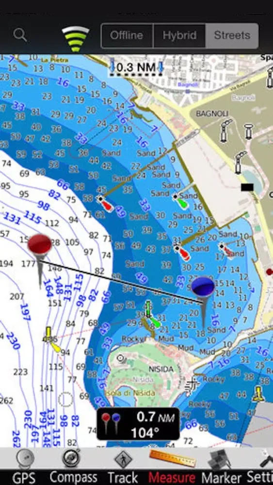 تصاویر Lazio to Campania GPS Charts