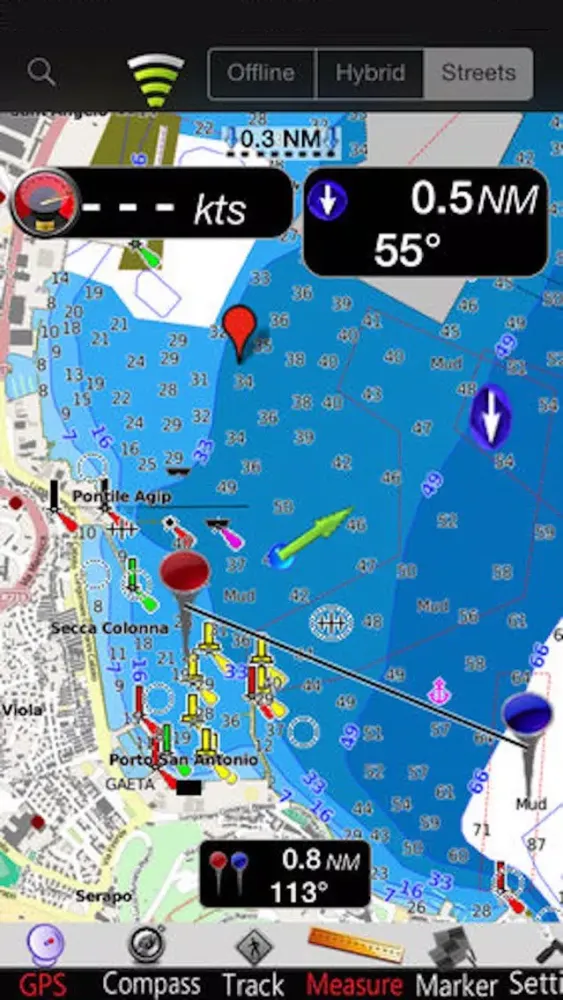 تصاویر Lazio to Campania GPS Charts