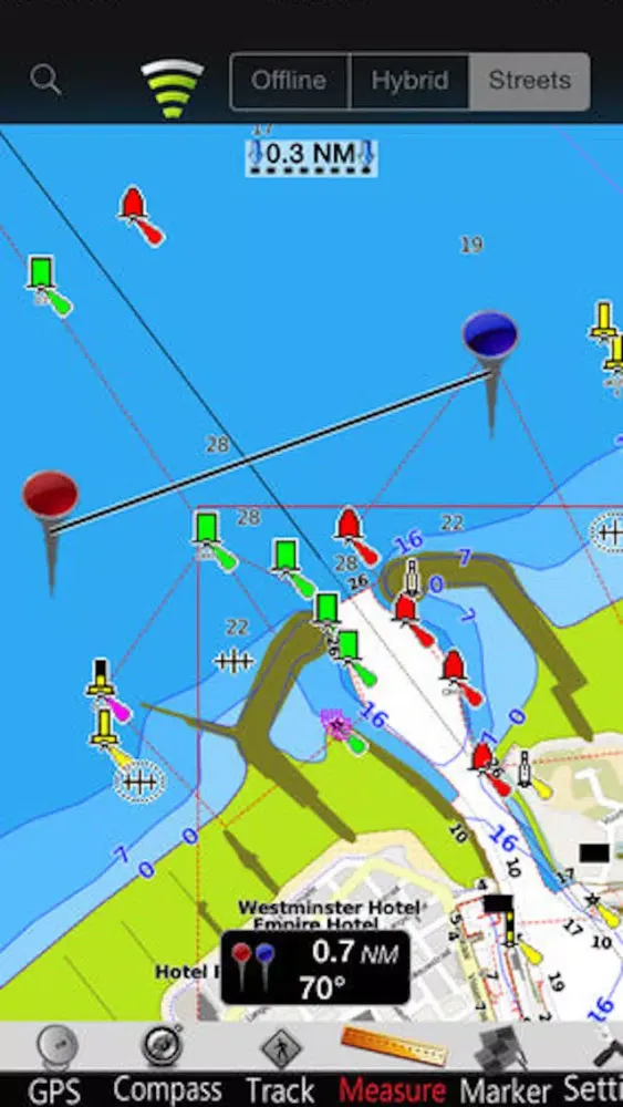 Capturas de tela do Le Havre - Dunkerque GPS Chart