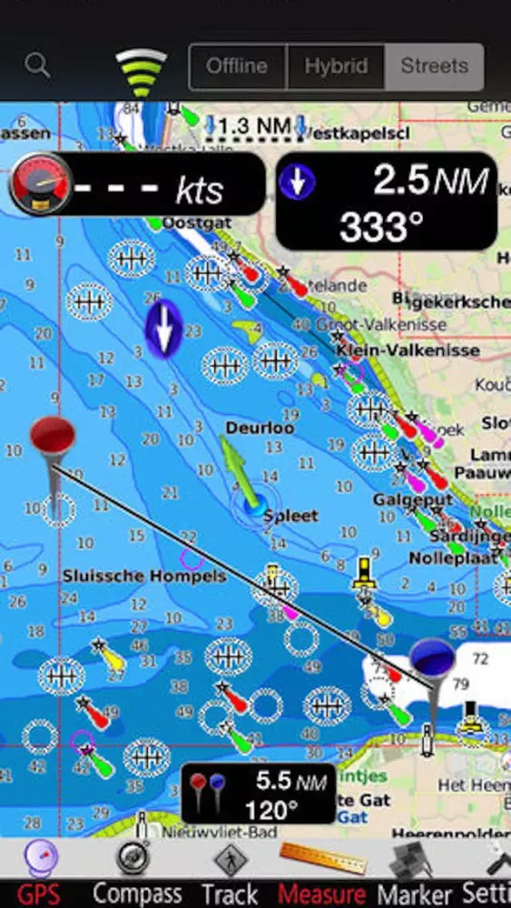 Capturas de tela do Le Havre - Dunkerque GPS Chart
