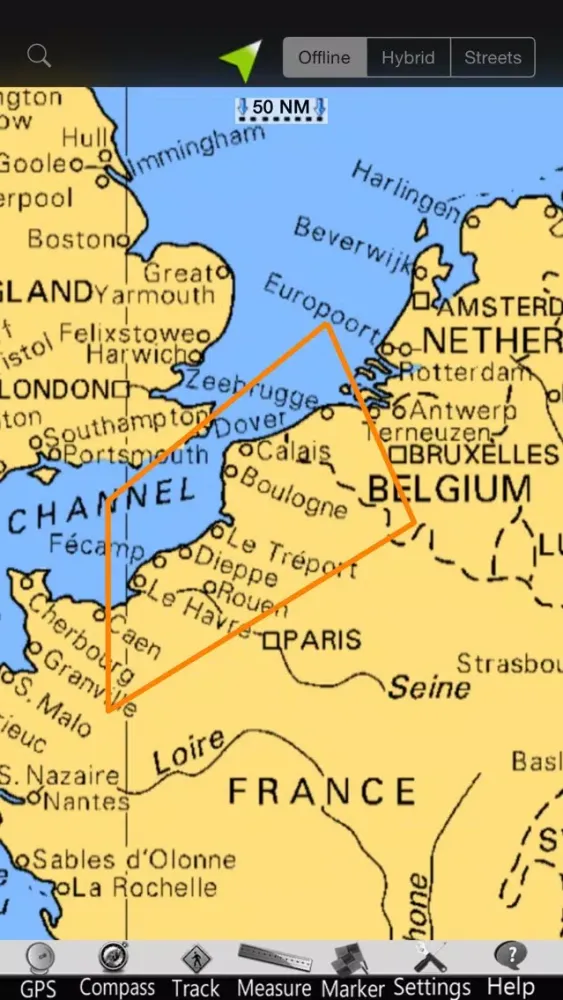 Capturas de tela do Le Havre - Dunkerque GPS Chart