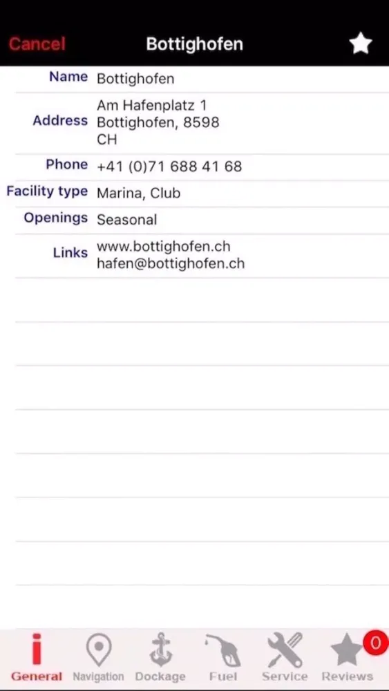 Ảnh chụp màn hình của Lungern - Sarnen lakes Charts