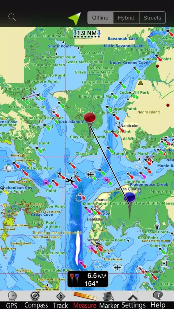 Maryland GPS Nautical Charts Ekran Görüntüleri